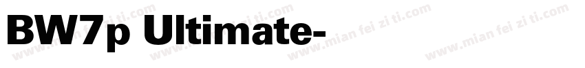 BW7p Ultimate字体转换